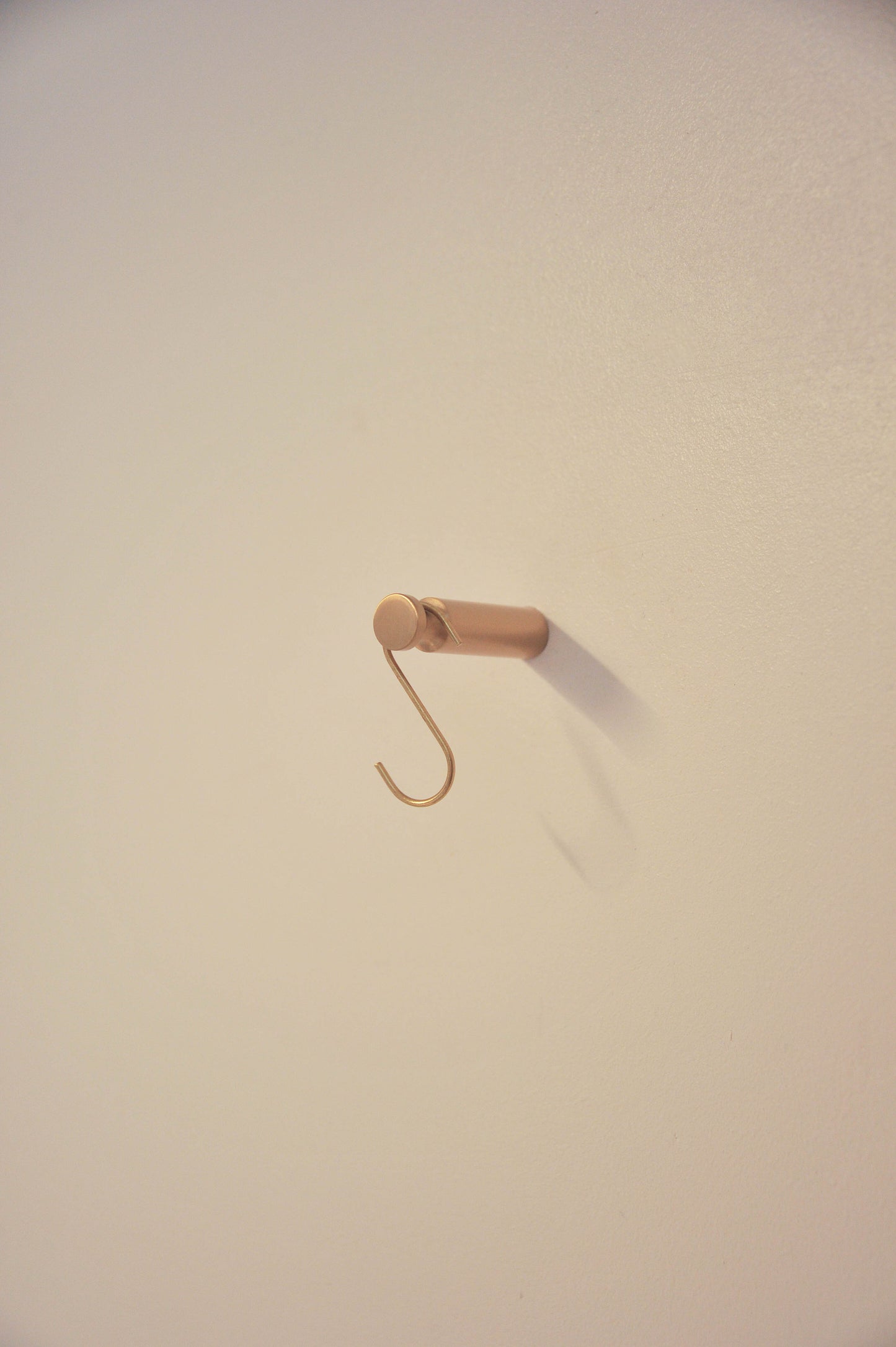 Core Brass Cylinder Minimal Wall Hanger (Set of 2)