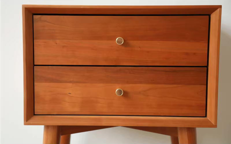 Fusion Round Brass & Timber Knob