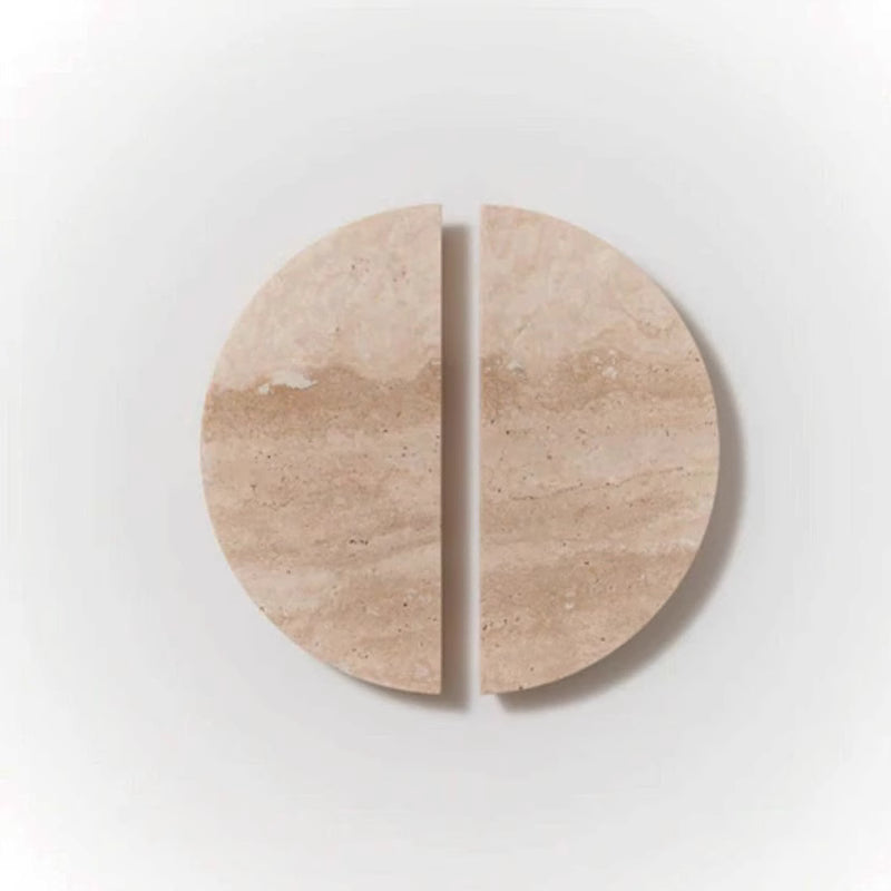 Cosmo Collection Natural Marble Handle - Circular 165x80mm