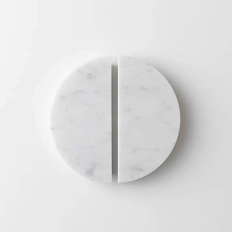 Cosmo Collection Natural Marble Handle - Circular 165x80mm