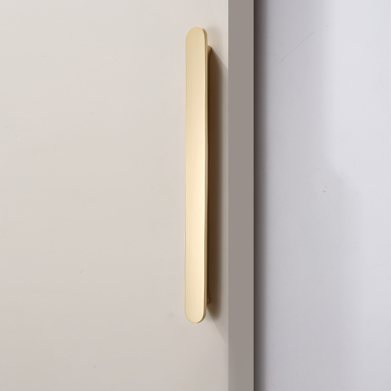 Lunar Collection Grip Single Pull Handle - Brass