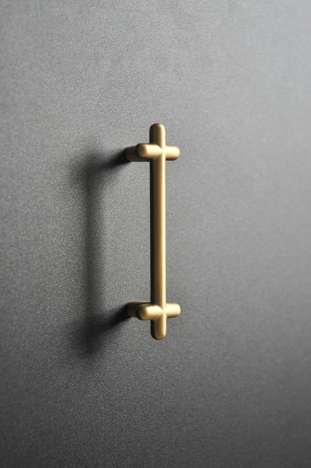 Calculus Rounded Long - Brass Furniture Knob Handle (Set of 2)