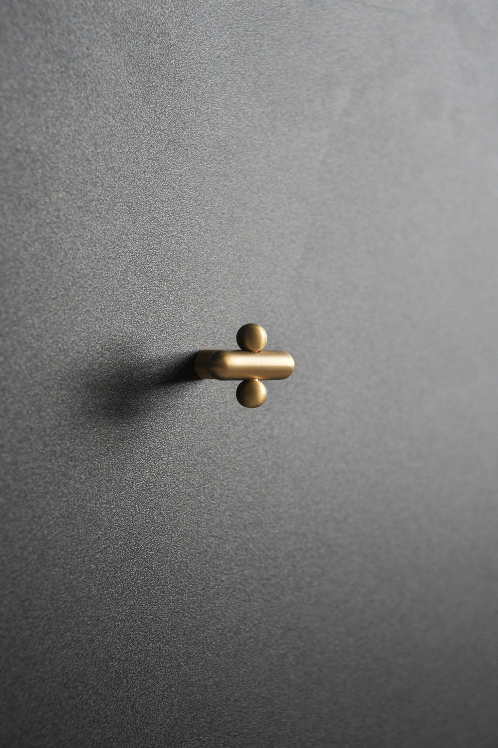 Calculus Rounded - Brass Furniture Knob Handle (Set of 2)