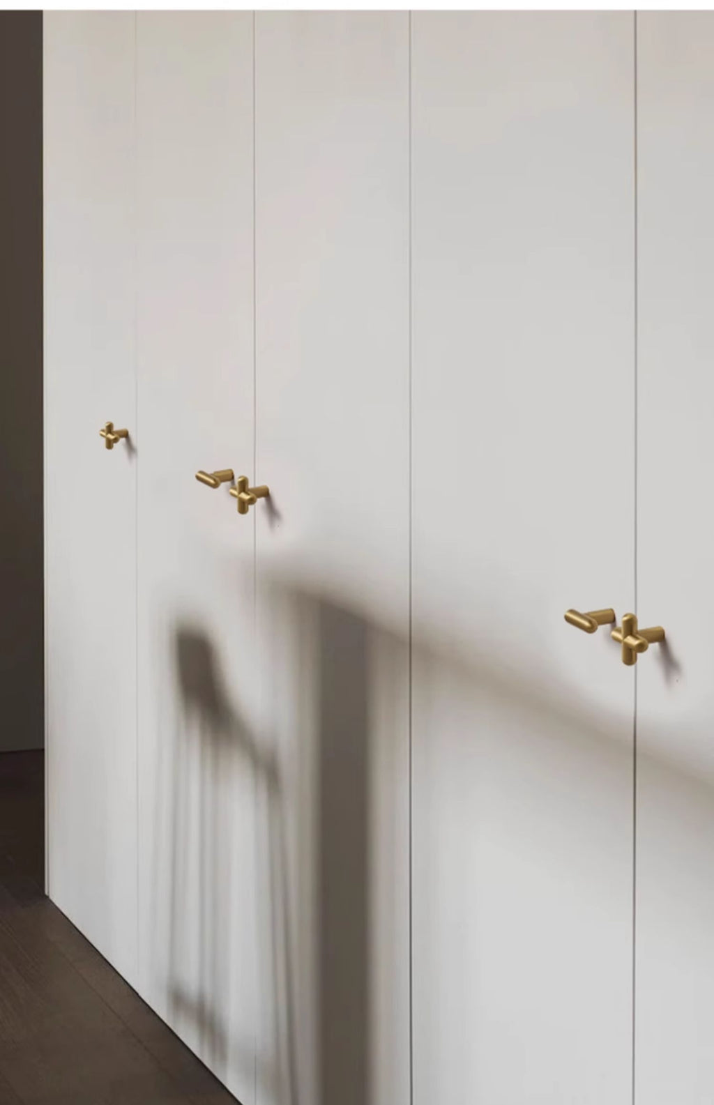 Calculus Rounded - Brass Furniture Knob Handle (Set of 2)