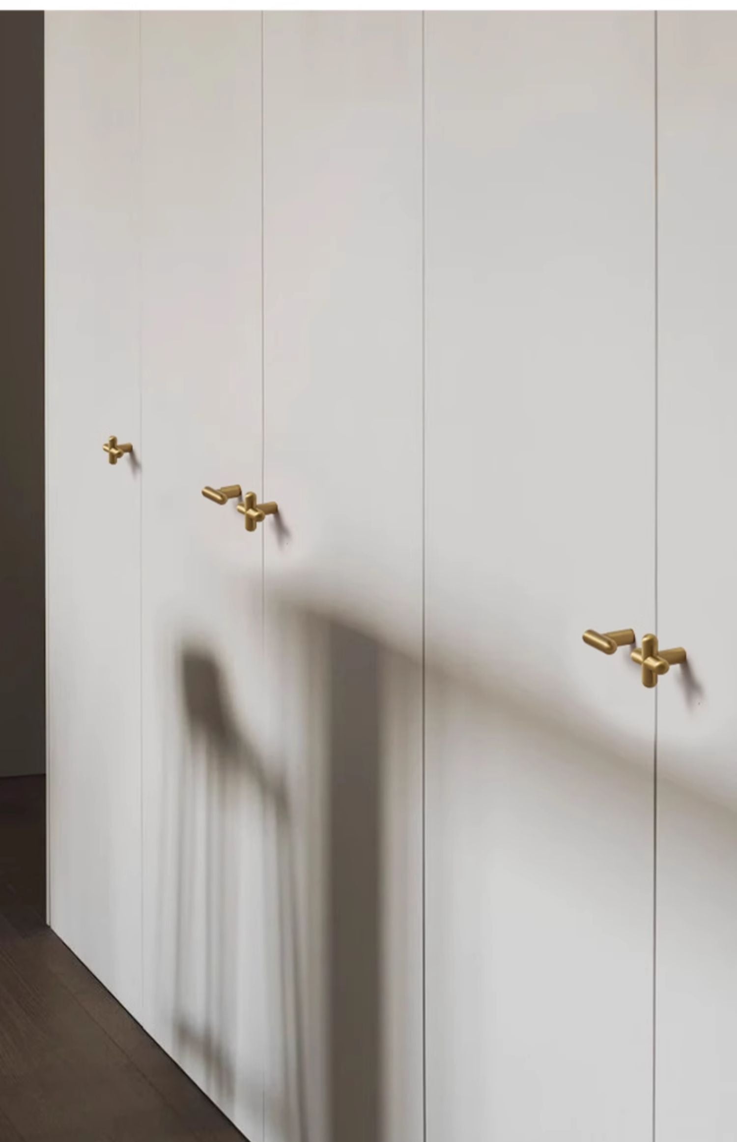 Calculus Rounded - Brass Furniture Knob Handle (Set of 2)