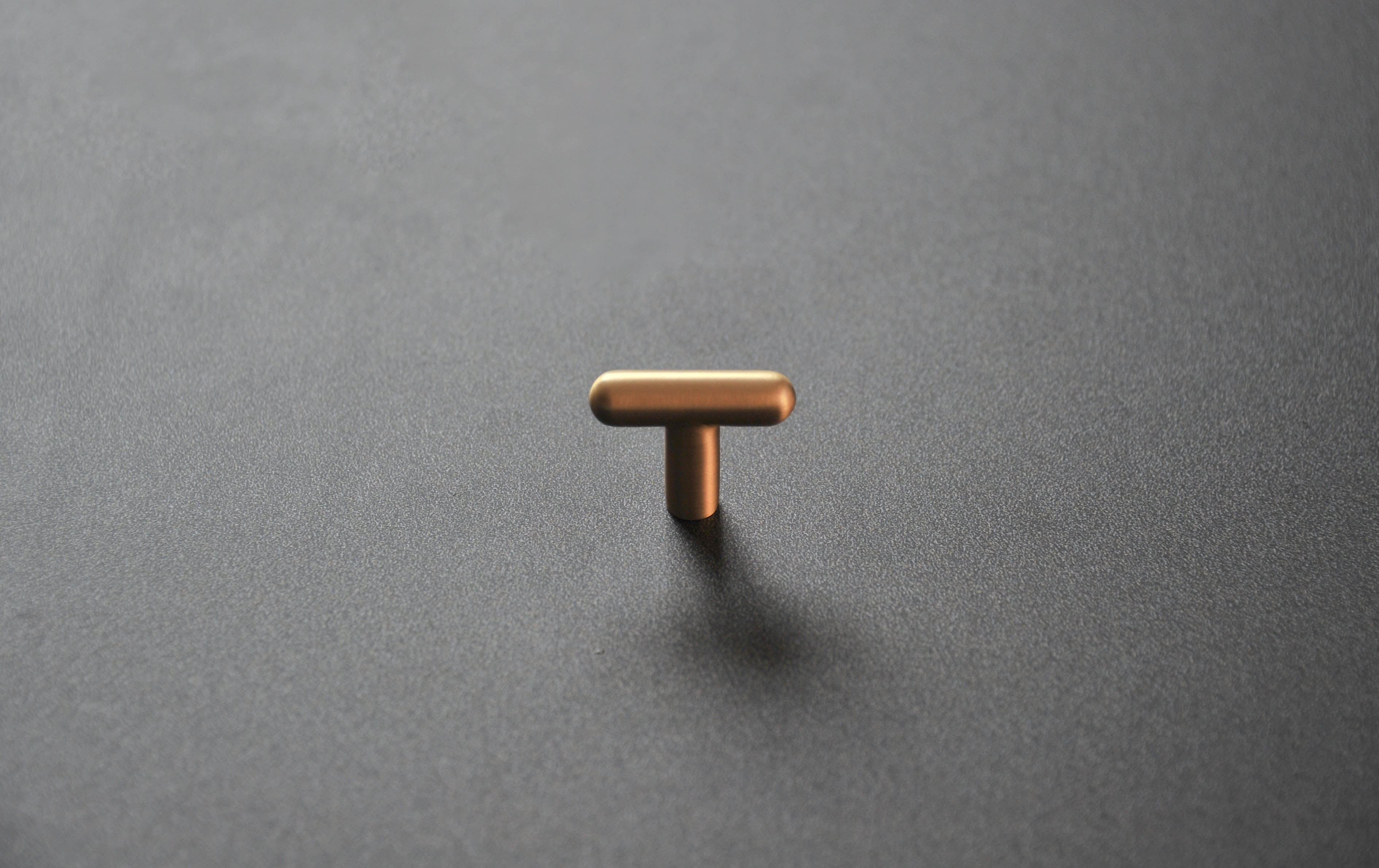 Calculus Rounded - Brass Furniture Knob Handle (Set of 2)