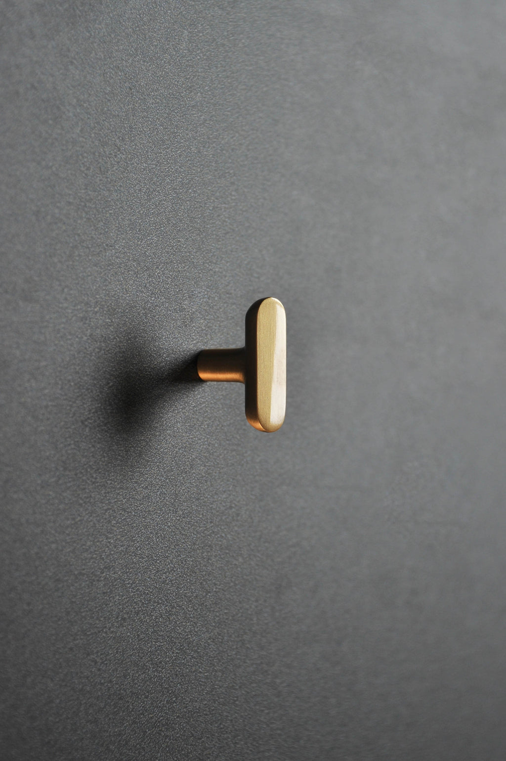 Calculus Flat - Brass Furniture Knob Handle (Set of 2)