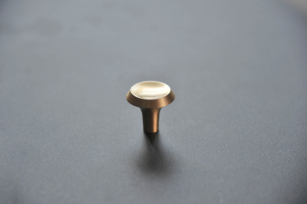 Core Spin - Brass Furniture Pull Handle (Set of 2)