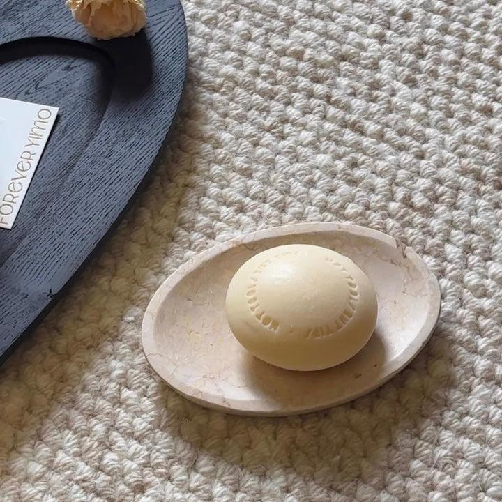 Bloom Oval Marble Soap Dish