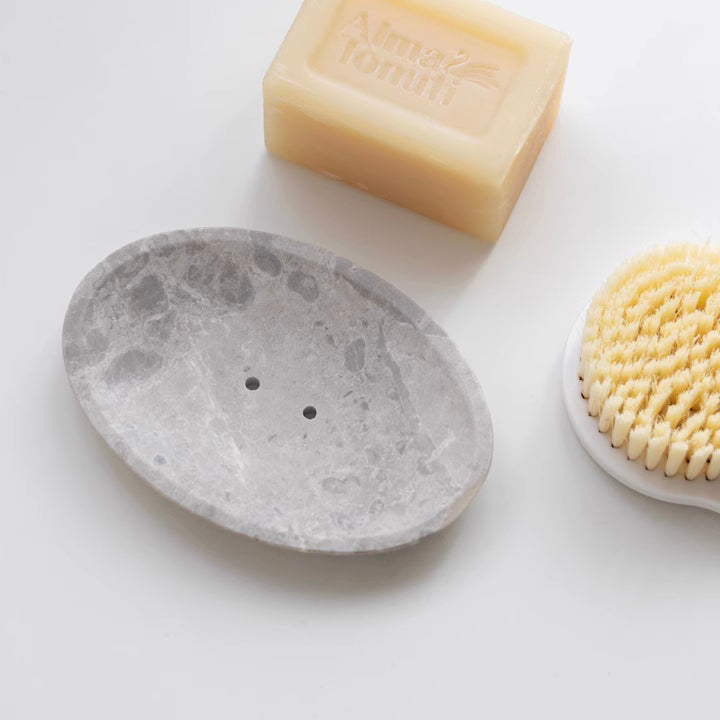 Bloom Oval Marble Soap Dish