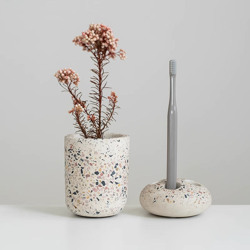 Stratum Minimalist Terrazzo Vanity Collection