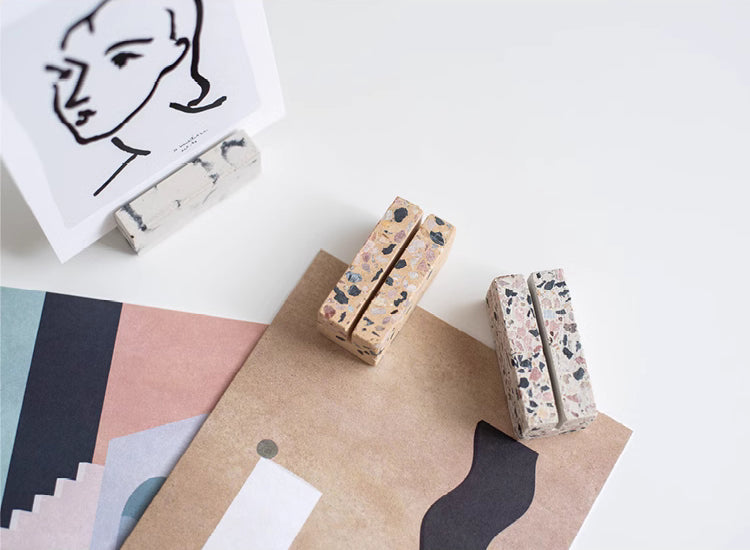 Vista Terrazzo Photo & Name Card Display Stand