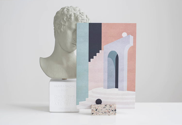 Vista Terrazzo Photo & Name Card Display Stand