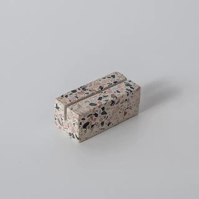 Vista Terrazzo Photo & Name Card Display Stand