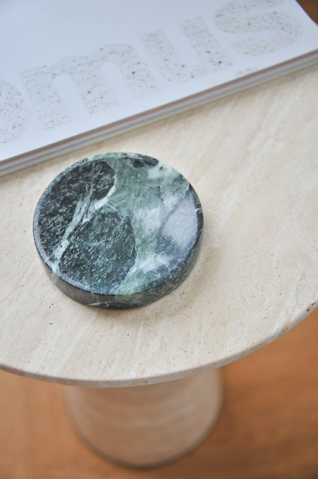 Serene Rounded Natural Marble Jewellery Tray
