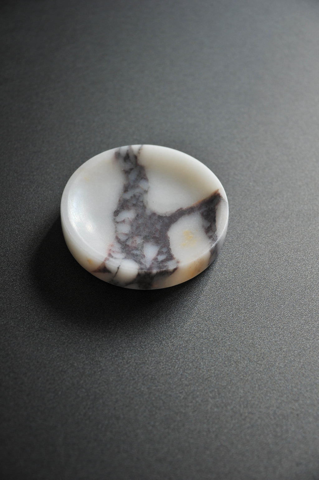 Serene Rounded Natural Marble Jewellery Tray