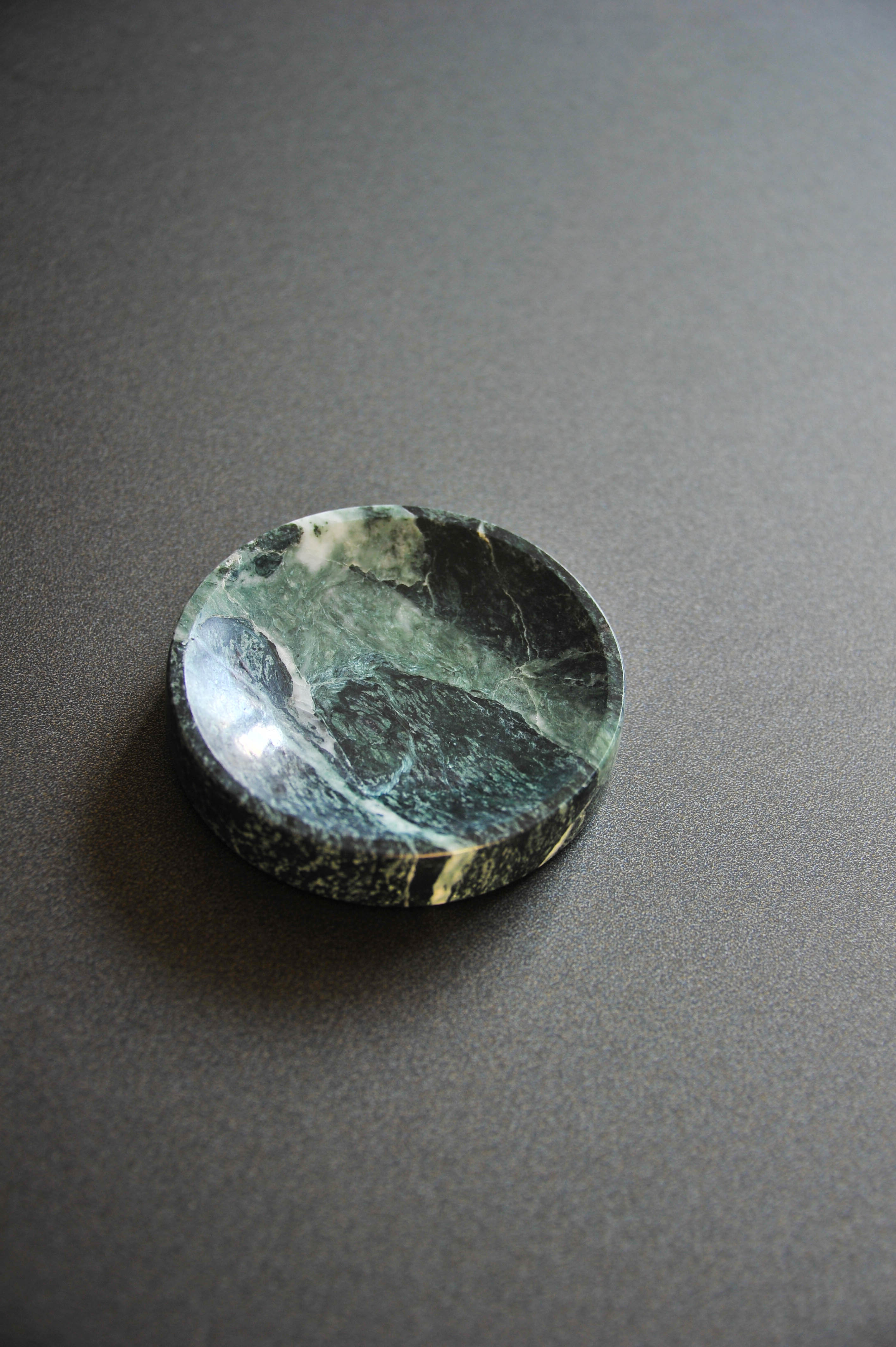 Serene Rounded Natural Marble Jewellery Tray