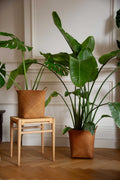 Hand Knitted Straw Rattan Woven Basket