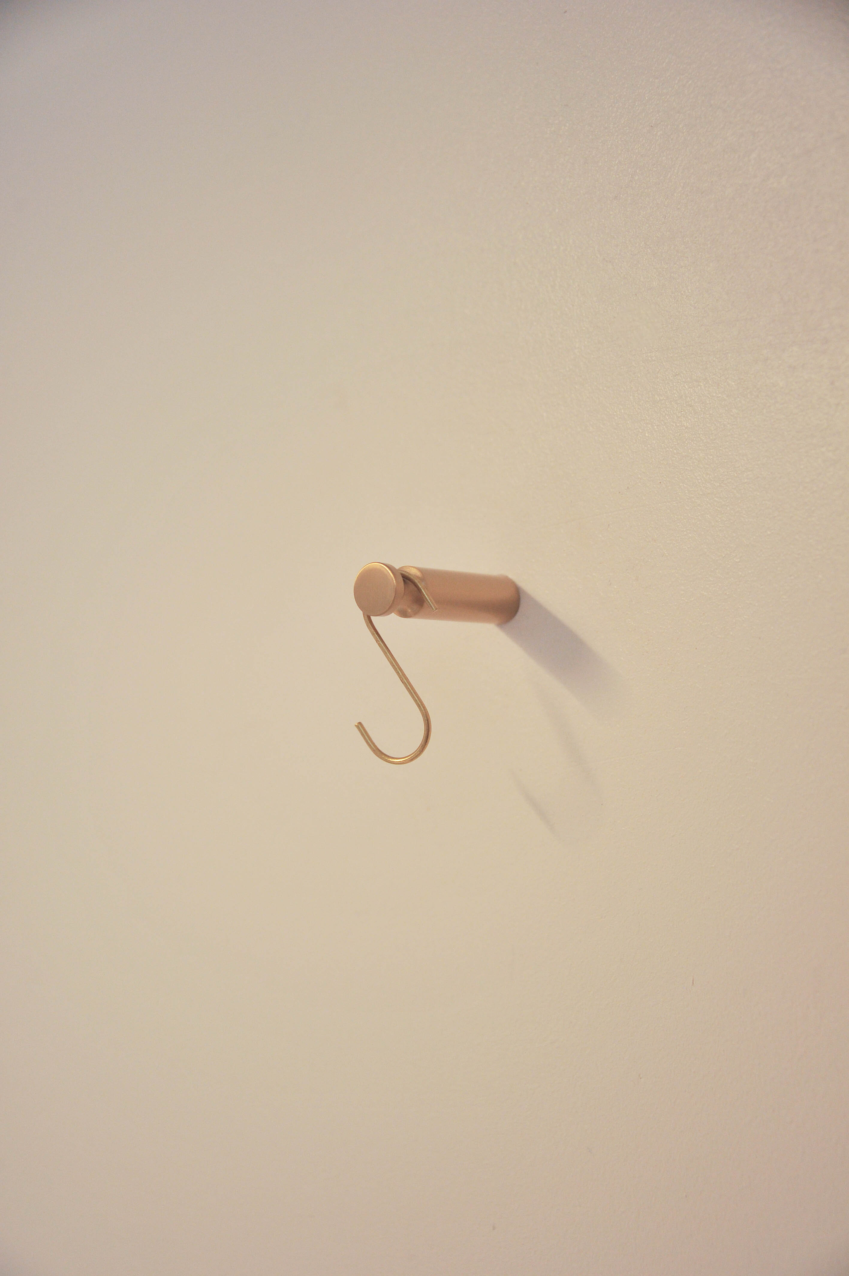 Core Brass Cylinder Minimal Wall Hanger (Set of 2)