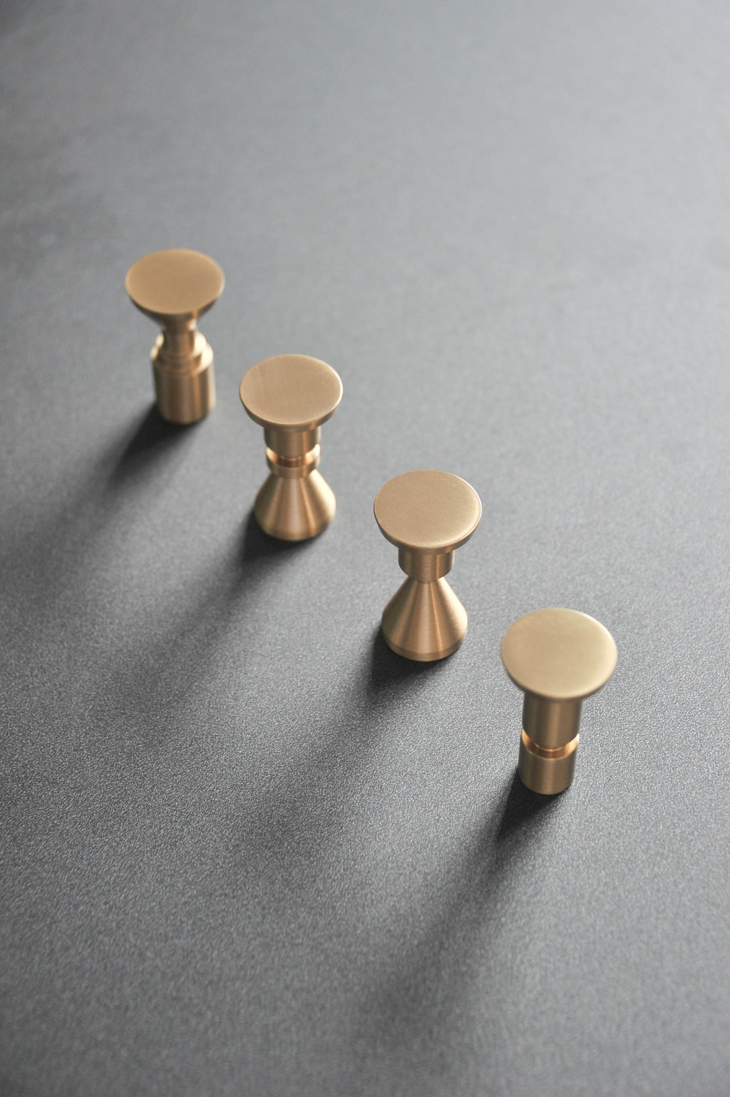 Art DECO Minimalist - Brass Wall Hanger Knob Handle (Set of 2)