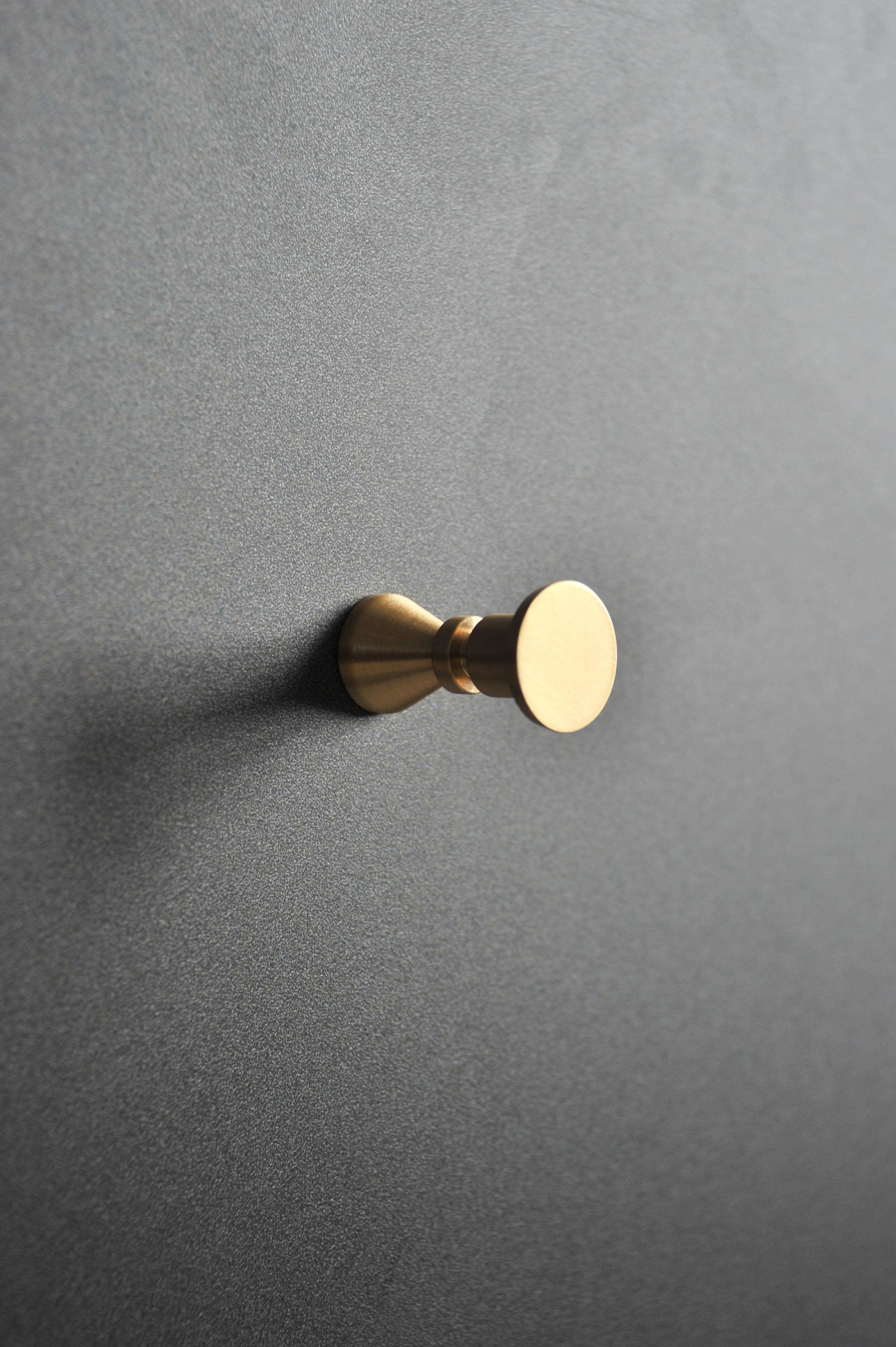 Art DECO Minimalist - Brass Wall Hanger Knob Handle (Set of 2)