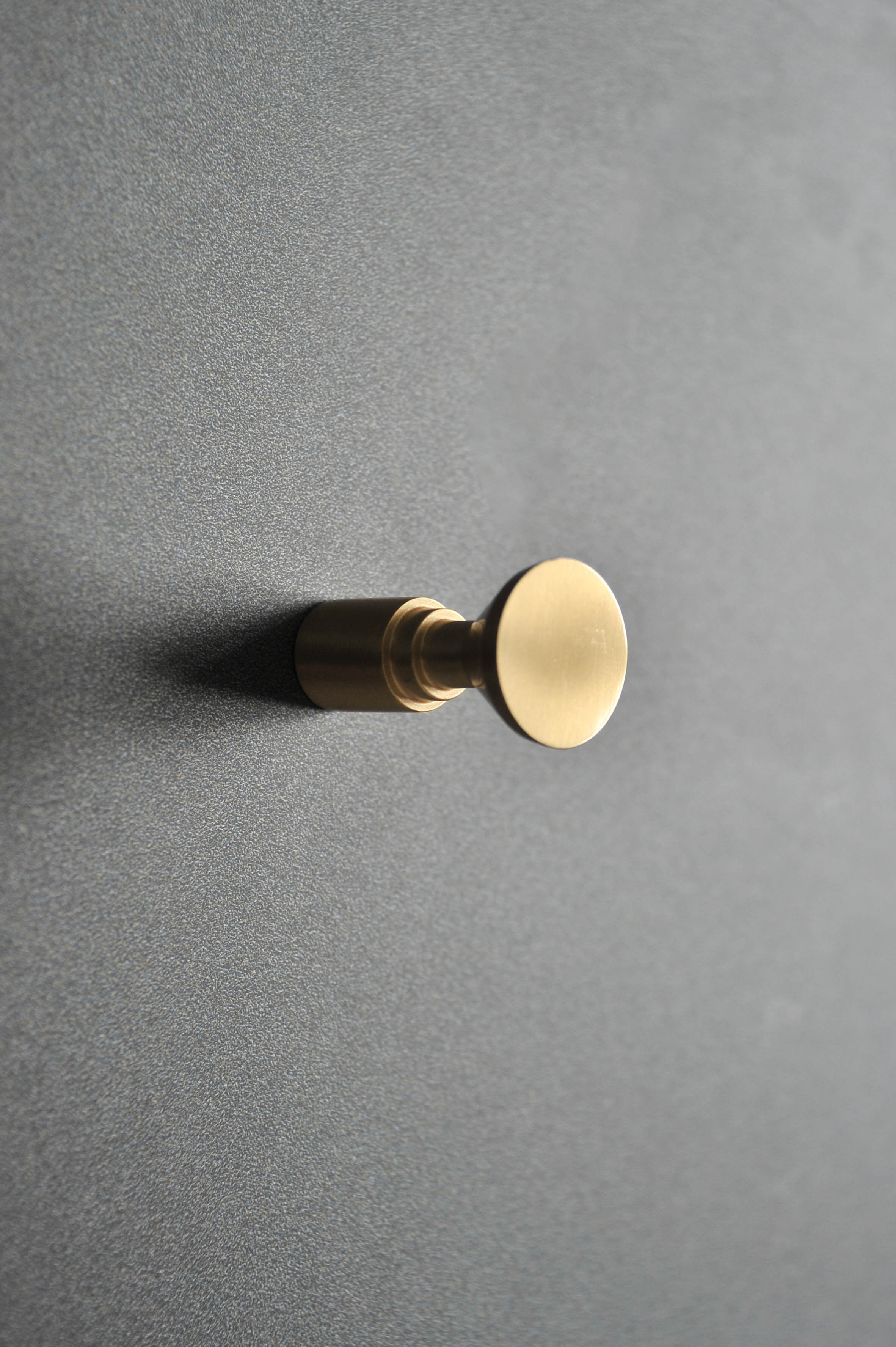 Art DECO Minimalist - Brass Wall Hanger Knob Handle (Set of 2)