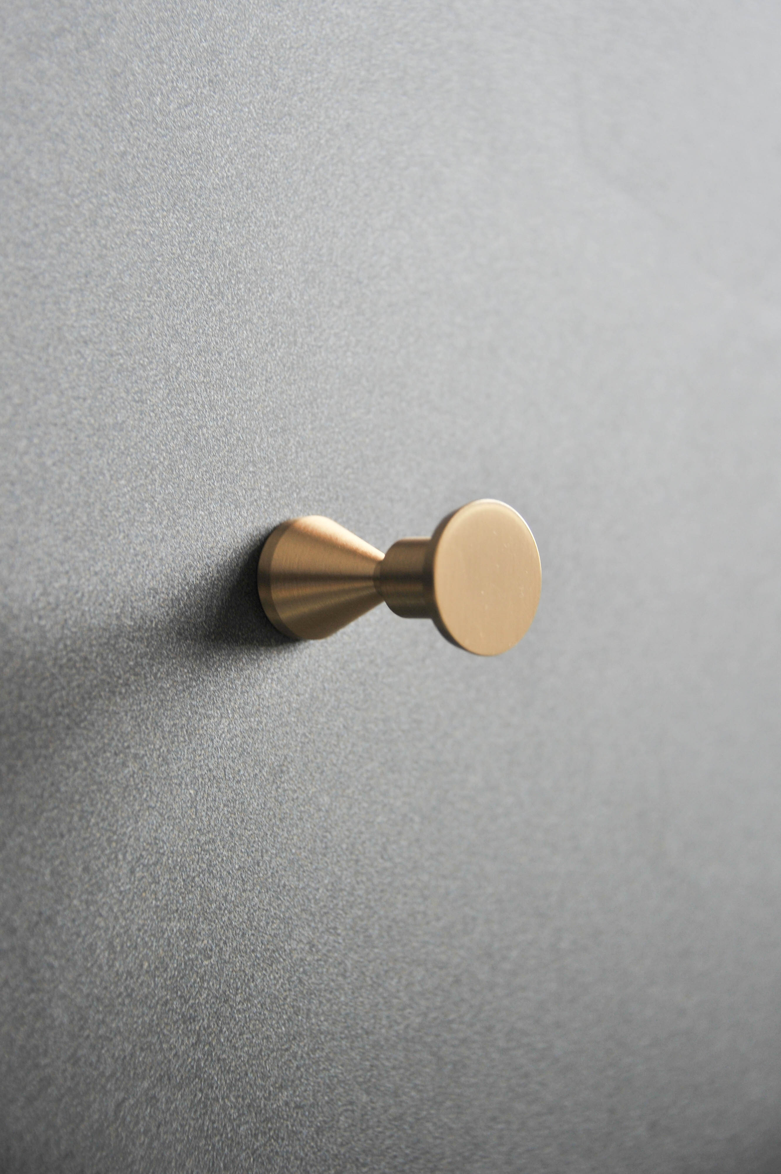 Art DECO Minimalist - Brass Wall Hanger Knob Handle (Set of 2)