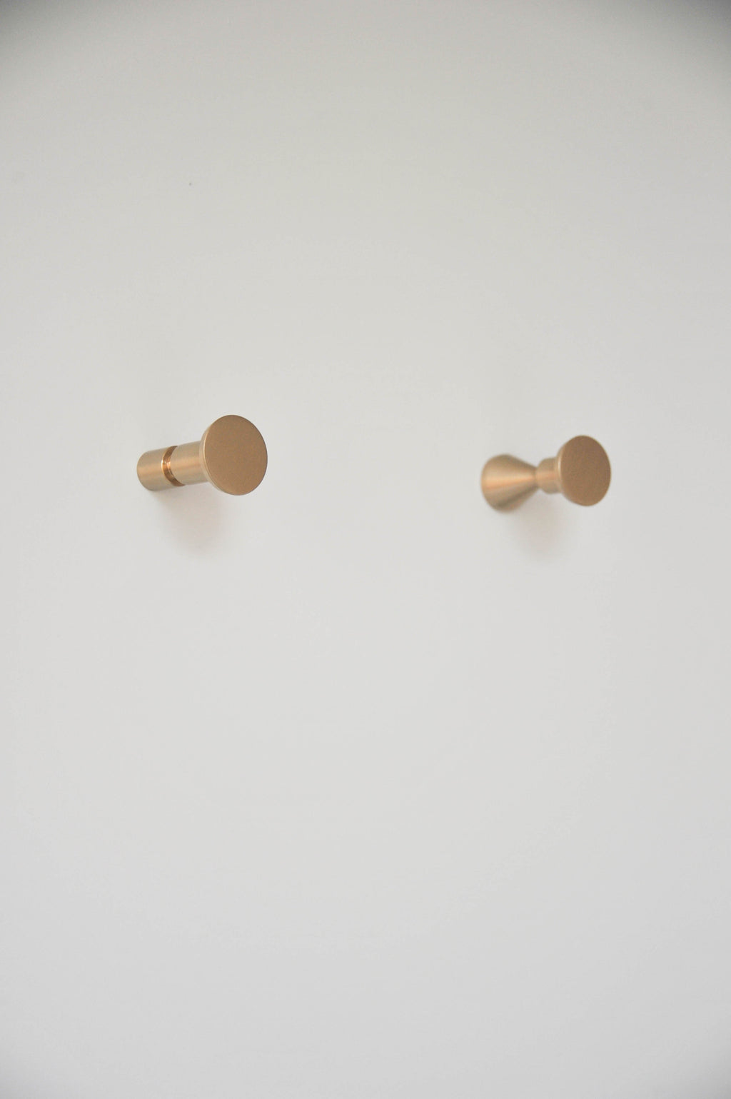 Art DECO Minimalist - Brass Wall Hanger Knob Handle (Set of 2)
