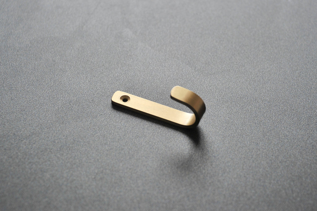 Core Minimalist - Brass Wall Hanging Hook (Set of 2)
