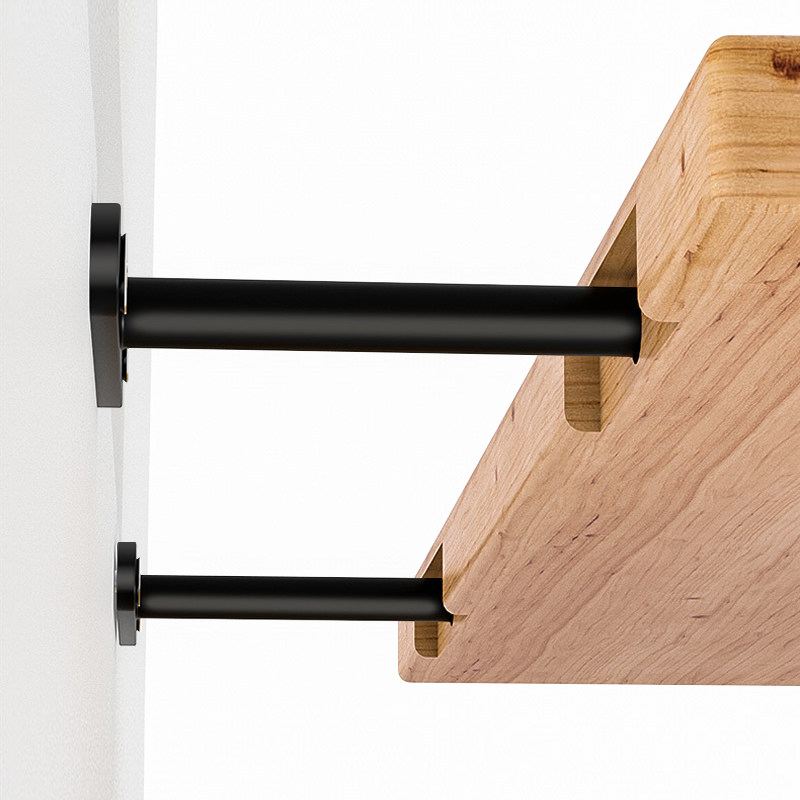 InvisiMount Heavy Duty Steel Floating Shelf Brackets - Set of 4