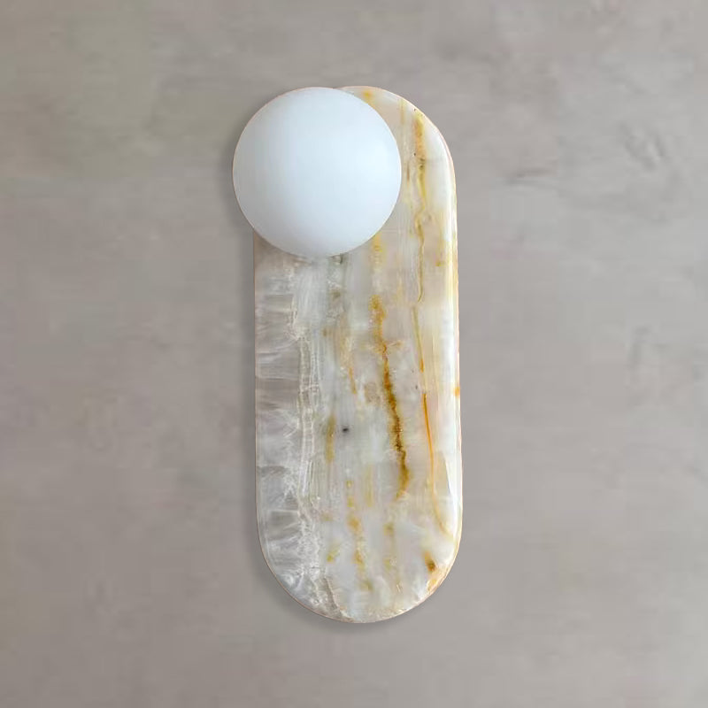 Terra Natural Marble Wall Sphere Light