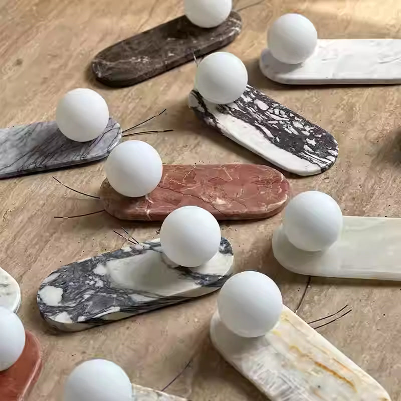 Terra Natural Marble Wall Sphere Light